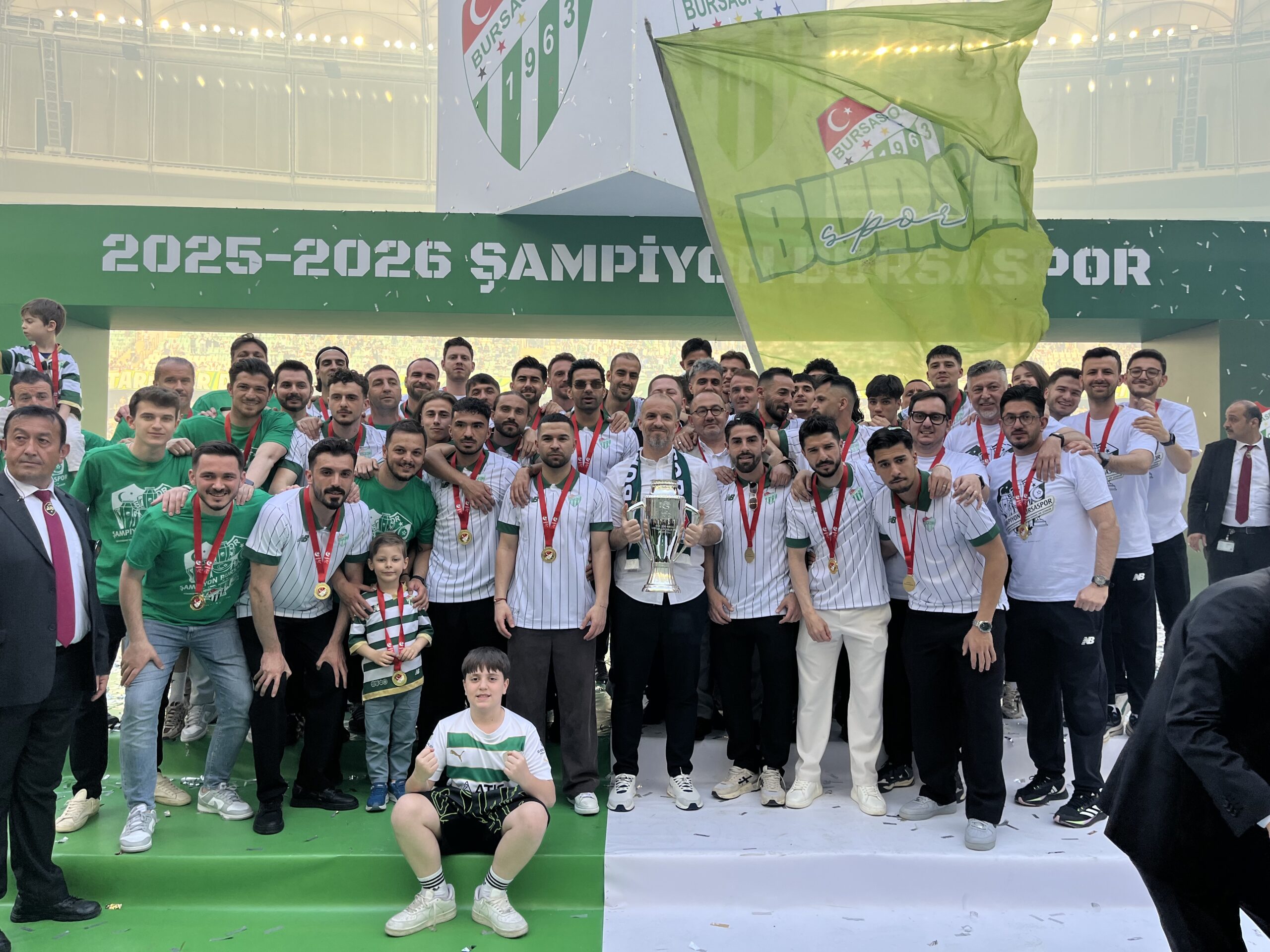 Şampiyon Bursaspor Kupasına Kavuştu