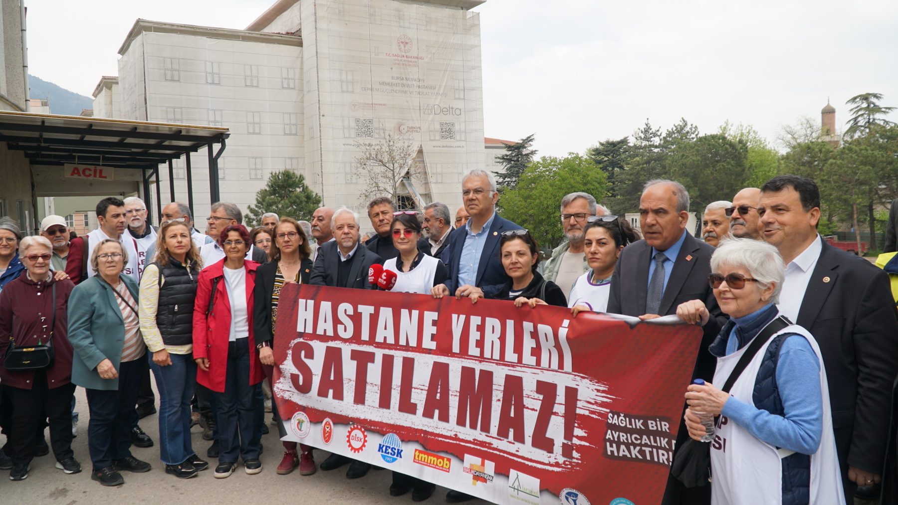 Hastane alanları satışta tepki çekti: ” Sağlık hakkı pazarlık konusu olamaz”