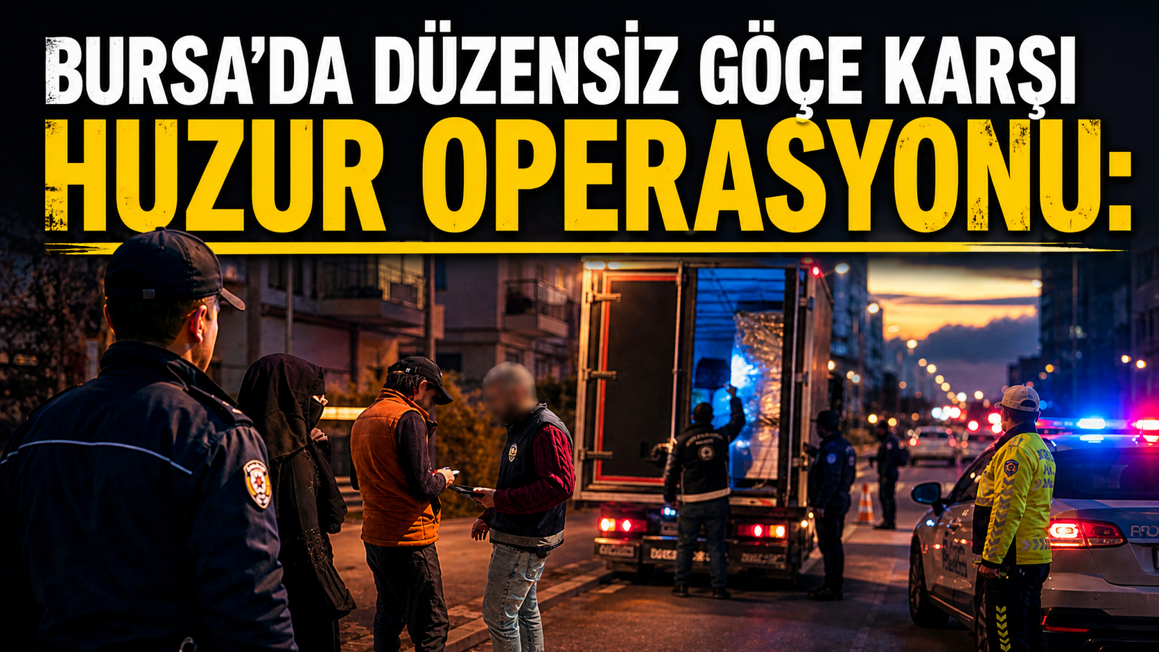 Bursa’da Düzensiz Göçe Karşı Huzur Operasyonu: 3 Binden Fazla Kişi Sorgulandı