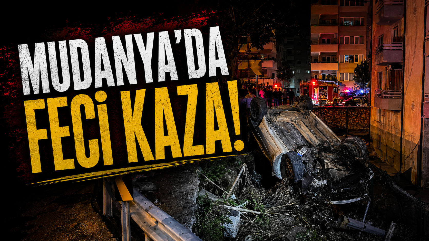 Geceyi ayağa kaldıran feci kaza, vatandaşlar yardıma koştu